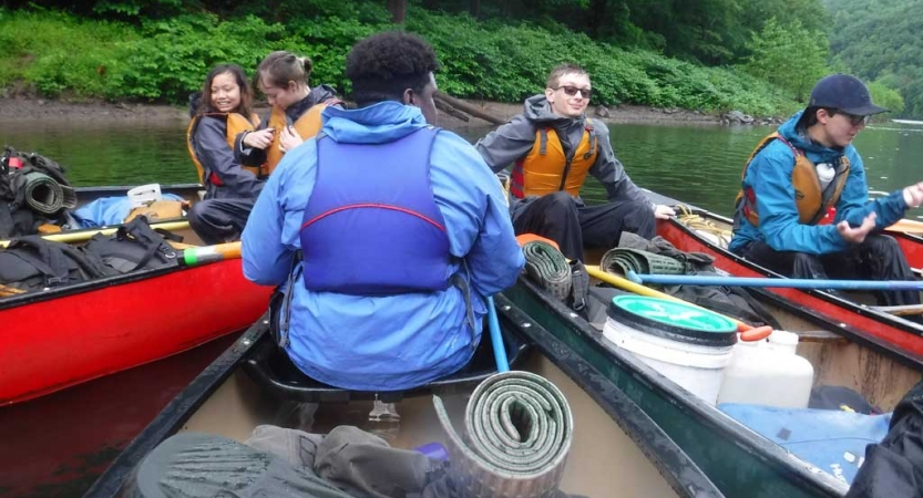 canoeing adventure for teens